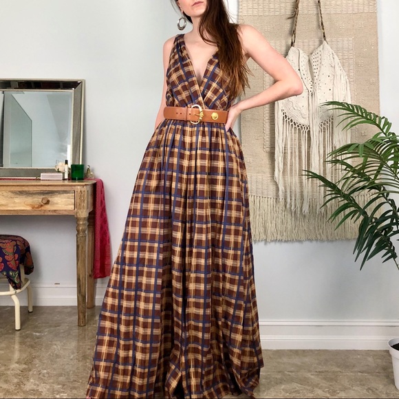 STAUD Pants - 🌟SOLD🌟 Staud Plaid Jumpsuit